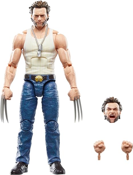 Deadpool Legacy Collection Wolverine Hasbro Marvel Legends with accessories.