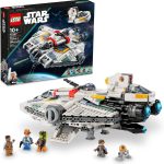 Lego Star Wars Ghost & Phantom II displayed next to box.