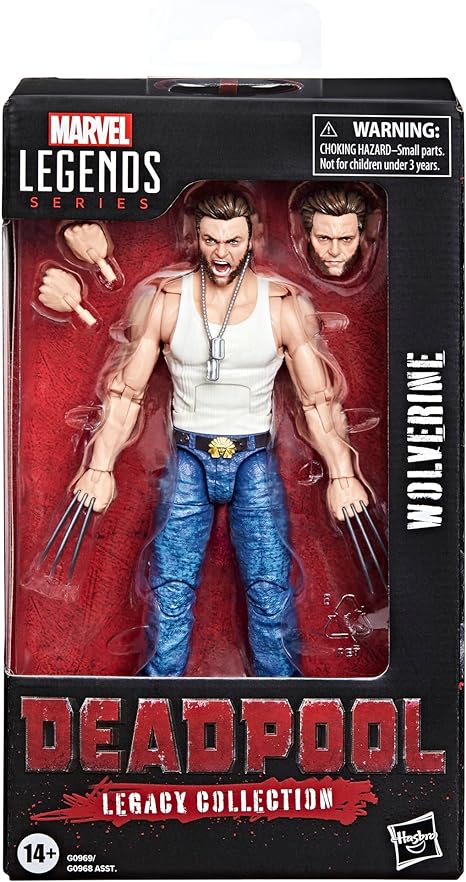 Deadpool Legacy Collection Wolverine Hasbro Marvel Legends in box