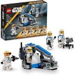 Lego Star Wars 332nd Ahsoka's Clone Trooper Battle Pack displayed next to box.