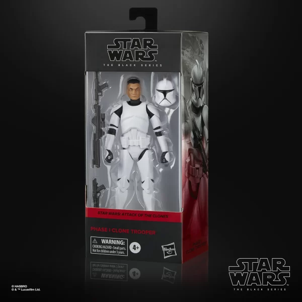 Hasbro Star Wars Phase I Clone Trooper displayed on box