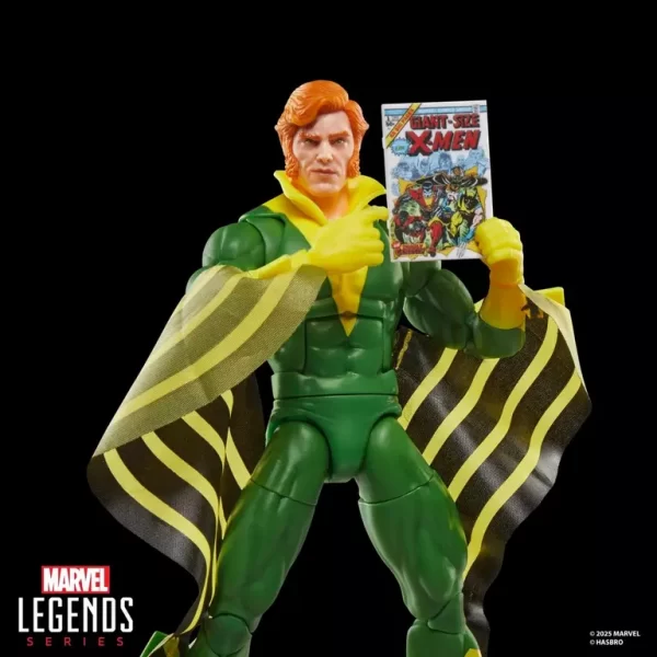 Hasbro Marvel Legends Banshee Giant-Size X-Men holding Giant-Size X-Men #1 comic.