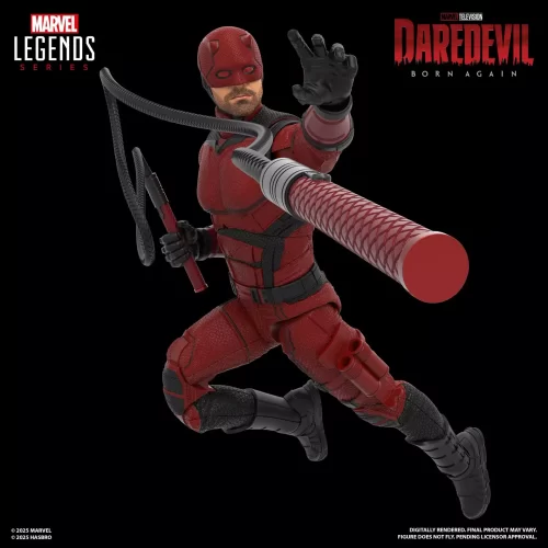Hasbro Marvel Legends Daredevil Born Again throwing baton.