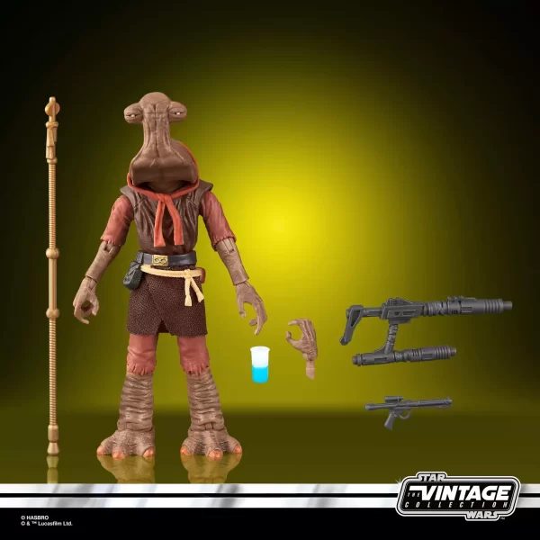 Hasbro Star Wars The Vintage Collection Momaw Nadon with accessories.