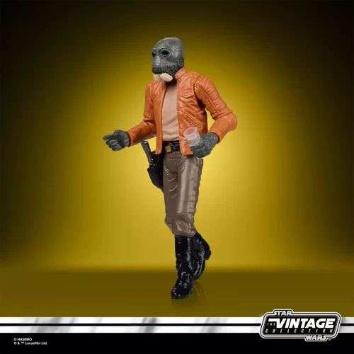 Hasbro Star Wars The Vintage Collection Ponda Baba walking with glass in hand.