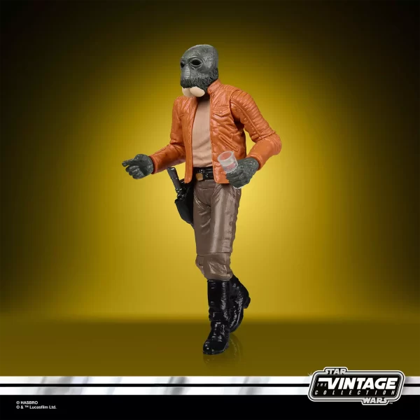 Hasbro Star Wars The Vintage Collection Ponda Baba walking with glass in hand.