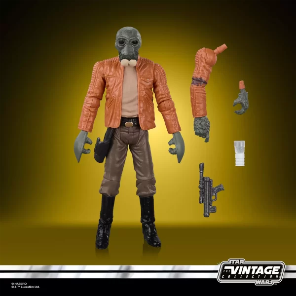 Hasbro Star Wars The Vintage Collection Ponda Baba with accessories.
