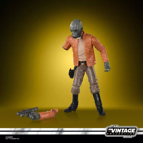 Hasbro Star Wars The Vintage Collection Ponda Baba with arm on floor.