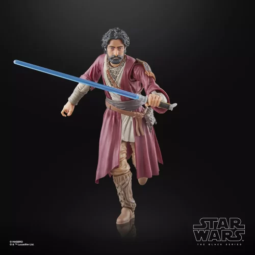Hasbro Star Wars The Black Series Ezra Bridger (Peridea) running with light saber.