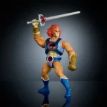 Mattel Masters of the Universe and ThunderCats Origins Lion-O holding the sword of omens above his head.
