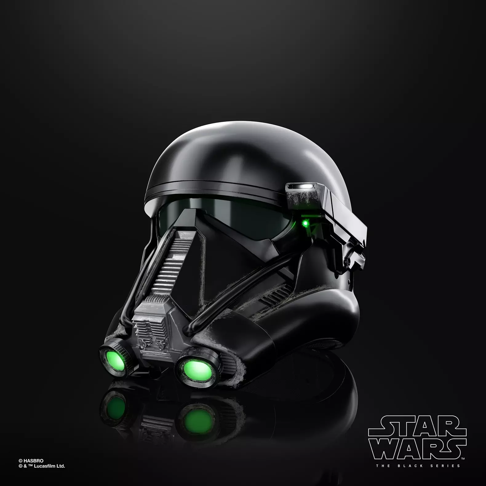 Hasbro Star Wars The Black Series Imperial Death Trooper Helmet.