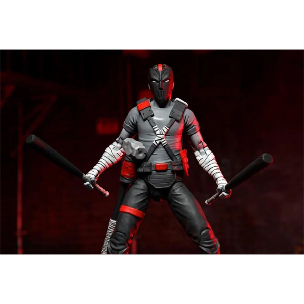 NECA Teenage Mutant Ninja Turtles The Last Ronin - The Lost Years Casey Jones Nightwatcher with baseball bats.