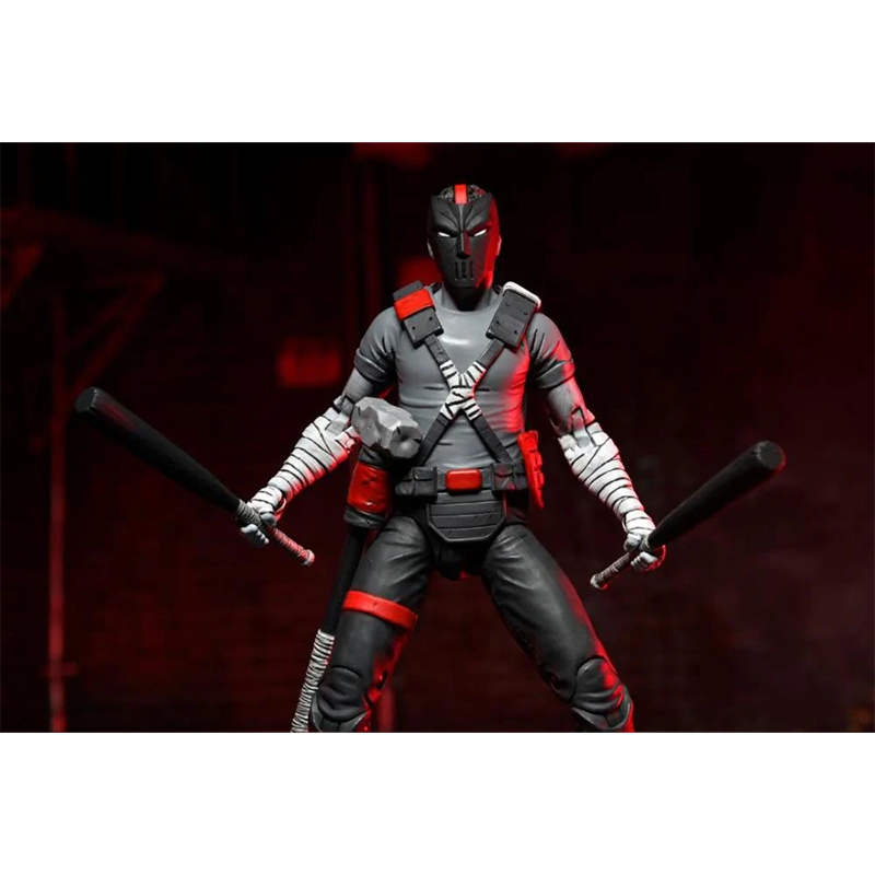 NECA Teenage Mutant Ninja Turtles The Last Ronin - The Lost Years Casey Jones Nightwatcher with baseball bats.
