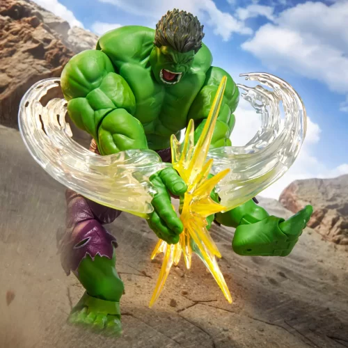 Hasbro Marvel Legends Maximum Series Hulk with thunderclap effects.