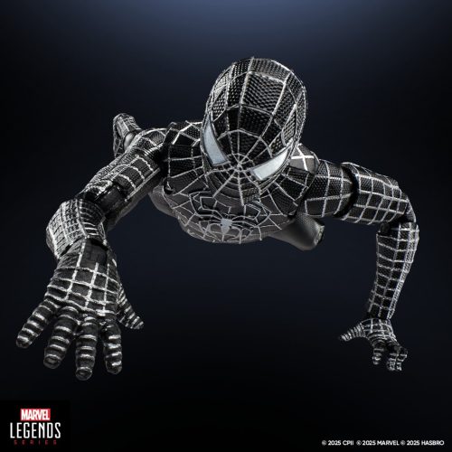 Hasbro Marvel Legends Series Spider-Man 3 Spider-Man in wall crawling pose.