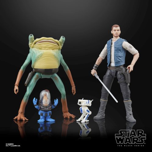 Hasbro Star Wars The Black Series Cal Kestis Turgle & Skoova Stev from Star Wars: Jedi Survivor video game.