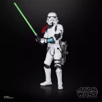 Hasbro Star Wars The Black Series Sergeant Kreel wielding his lightsaber with both hands on the hilt.