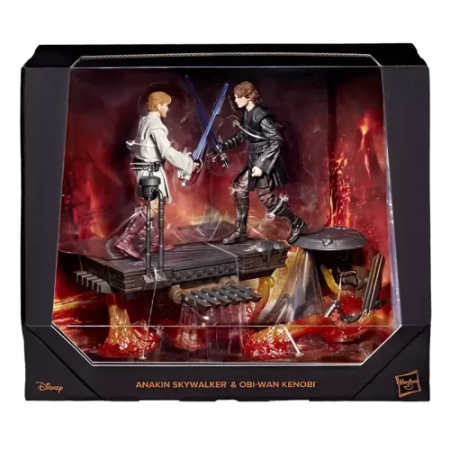 Hasbro Star Wars The Black Series Anakin Skywalker & Obi Wan Kenobi in window display box.