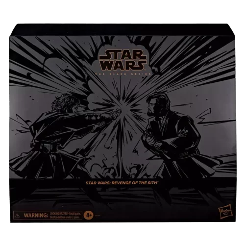 Hasbro Star Wars The Black Series Anakin Skywalker & Obi-Wan Kenobi front of box.