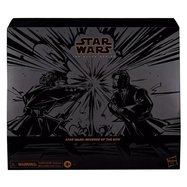 Hasbro Star Wars The Black Series Anakin Skywalker & Obi-Wan Kenobi front of box.