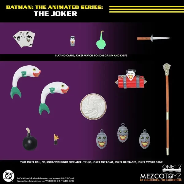 Mezco Toyz One:12 Collective Batman: The Animated Series The Joker more accessories.
