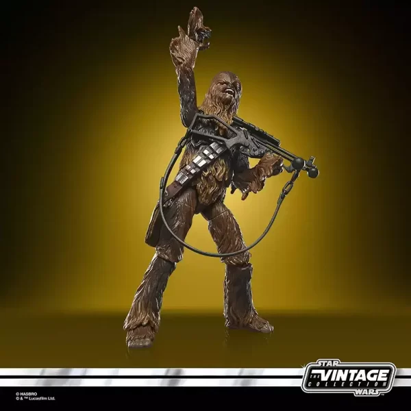 Hasbro Star Wars The Vintage Collection Chewbacca signaling.