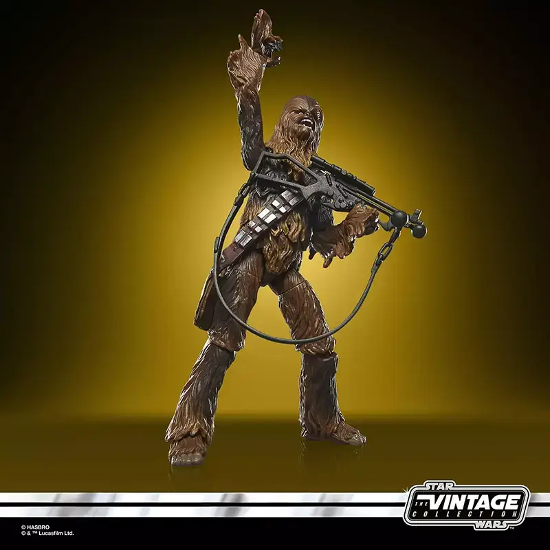 Hasbro Star Wars The Vintage Collection Chewbacca signaling.