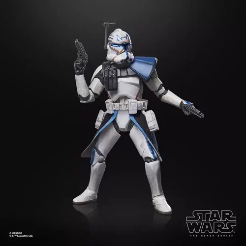 Hasbro Star Wars The Black Series Anakin Skywalker & Clone Captain Rex. Rex with duel blasters.