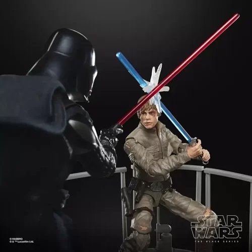 Hasbro Star Wars The Black Series Darth Vader & Luke Skywalker duel at Cloud City.