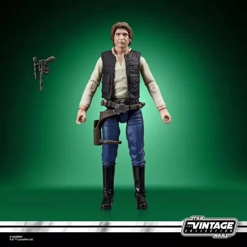 Hasbro Star Wars The Vintage Collection Han Solo with accessory.