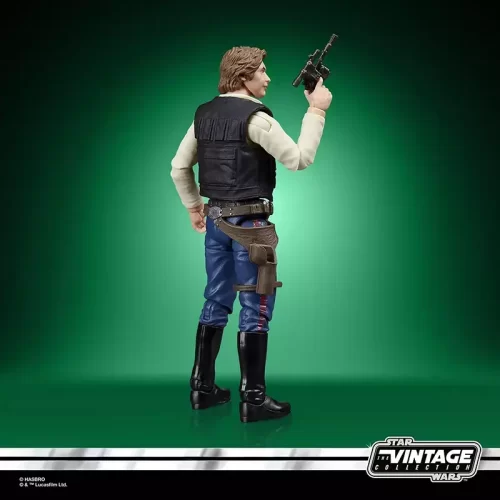 Hasbro Star Wars The Vintage Collection Han Solo back of figure.