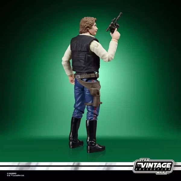 Hasbro Star Wars The Vintage Collection Han Solo back of figure.