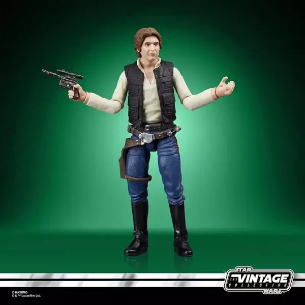 Hasbro Star Wars The Vintage Collection Han Solo in iconic pose.