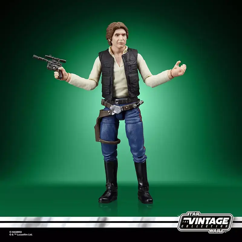 Hasbro Star Wars The Vintage Collection Han Solo in iconic pose.