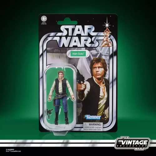 Hasbro Star Wars The Vintage Collection Han Solo in packaging.