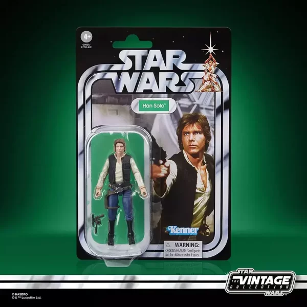 Hasbro Star Wars The Vintage Collection Han Solo in packaging.