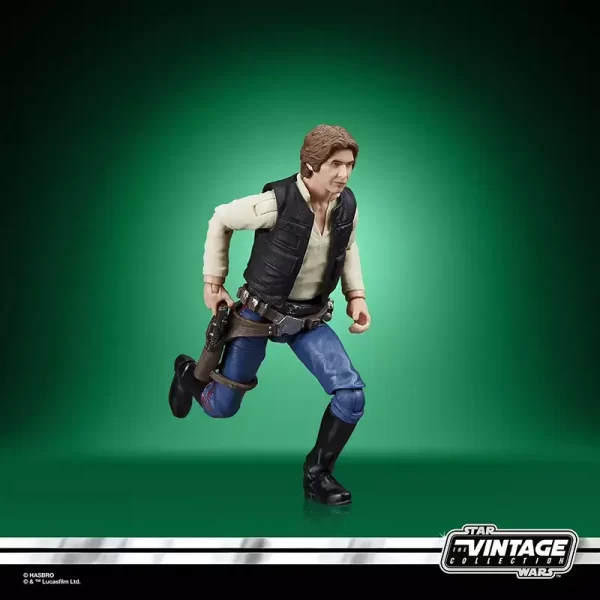 Hasbro Star Wars The Vintage Collection Han Solo in running pose.