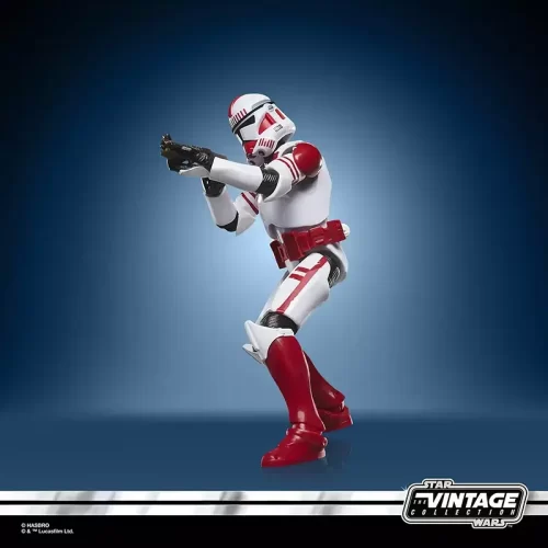 Hasbro Star Wars The Vintage Collection Imperial Shock Trooper firing from the hip.