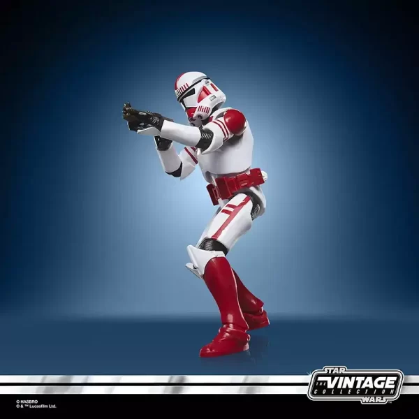 Hasbro Star Wars The Vintage Collection Imperial Shock Trooper firing from the hip.
