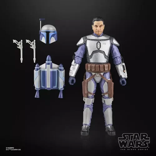 Hasbro Star Wars The Black Series Jango Fett with accessories.