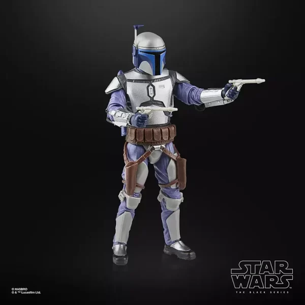 Hasbro Star Wars The Black Series Jango Fett with duel blasters.