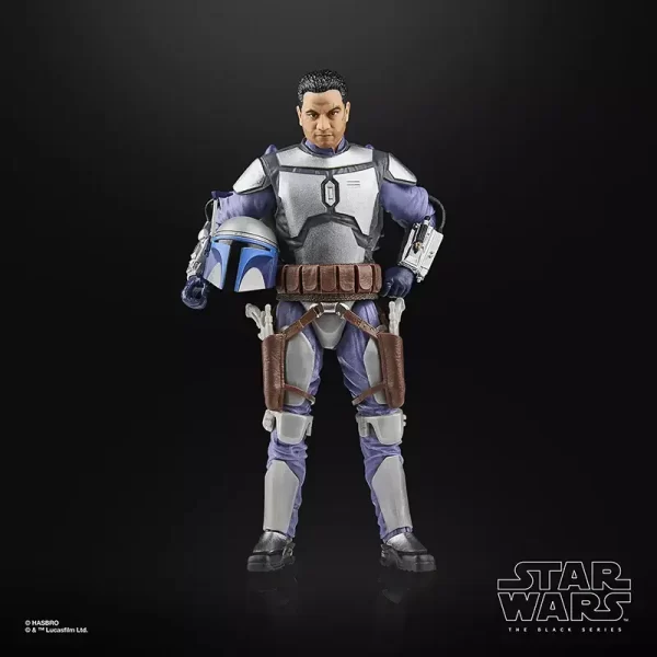 Hasbro Star Wars The Black Series Jango Fett with helmet under arm.
