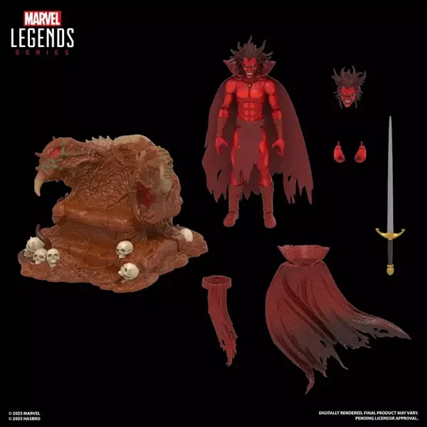 Hasbro Marvel Legends Marvel's Mephisto with Infernal Throne accessories.