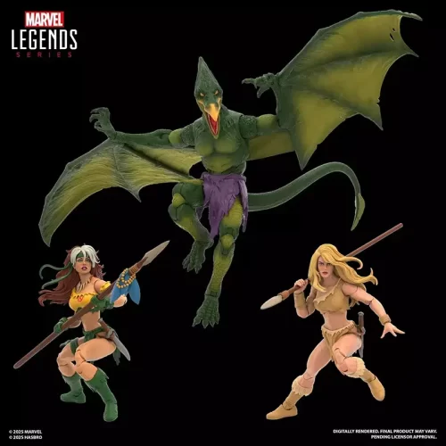 Hasbro Marvel Legends Gamerverse SNAP Savage Land 3-pack. Set includes Rogue, Shanna and Sauron.