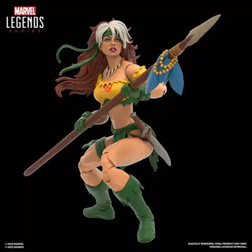 Hasbro Marvel Legends Gamerverse SNAP Savage Land 3-Pack. Rogue with spear.