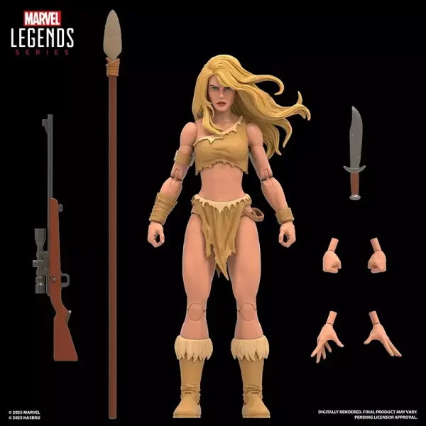 Hasbro Marvel Legends Gamerverse SNAP Savage Land 3-Pack. Shanna with accessories.