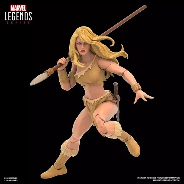 Hasbro Marvel Legends Gamerverse SNAP Savage Land 3-Pack. Shanna with spear.