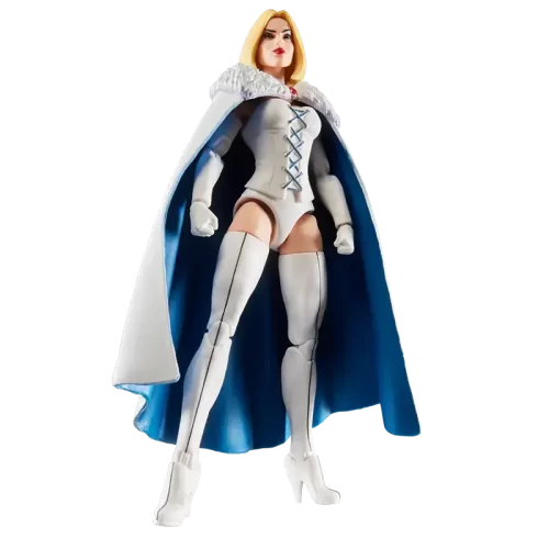 Hasbro Marvel Legends X-Men '97 Emma Frost in a power pose with fists.