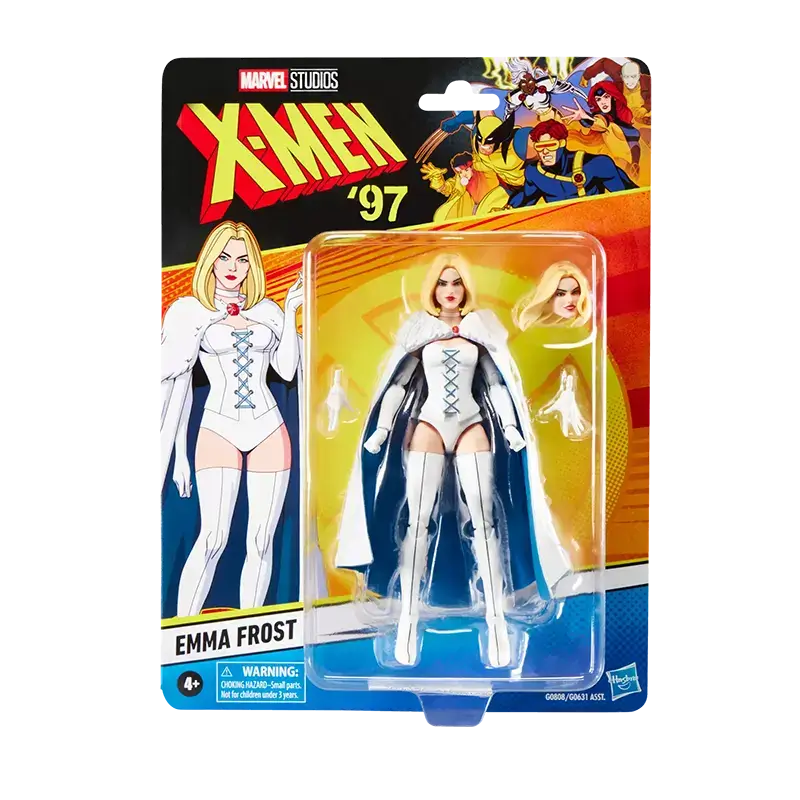 Hasbro Marvel Legends X-Men '97 Emma Frost in packaging.