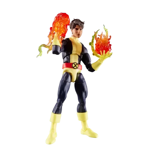 Hasbro Marvel Legends X-Men '97 Sunspot with flame effects.